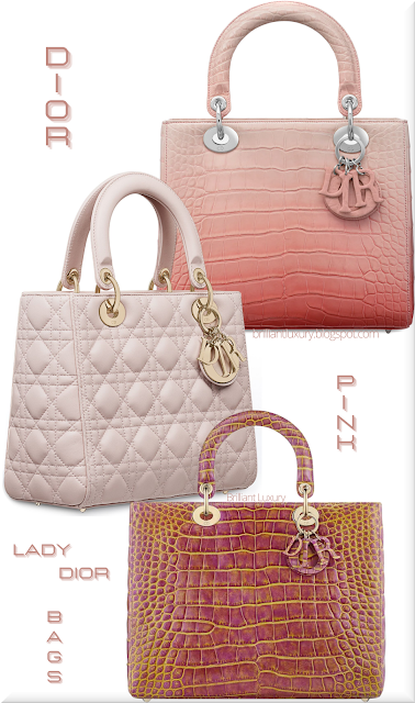 ♦Dior Lady Dior Pink Bag Collection 2016 #bags #dior #ladydior #brilliantluxury