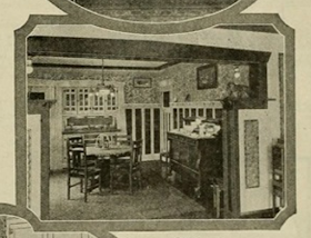 1924 catalog image of dining room of Sears Ashmore model in Cleveland Heights 3064 Corydon Rd James J Humpal testimonial 