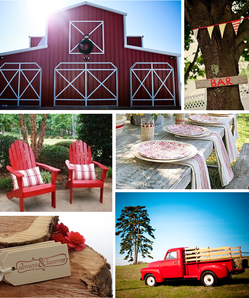 Red & Brown Country Wedding
