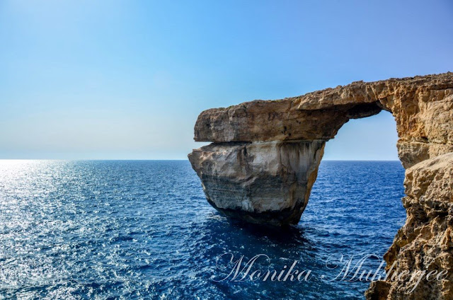 Azure Window Dwejra Gozo Malta by Monika Mukherjee