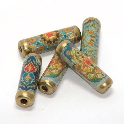Moroccan paper beads