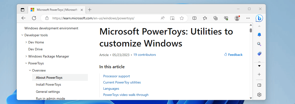 Recurso cortar e bloquear do Microsoft PowerToys