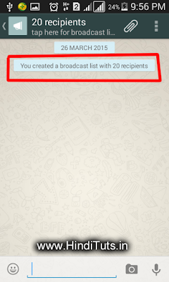 WhatsApp Broadcast List Image