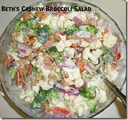 Bacon Broccoli Cauliflower salad Recipe