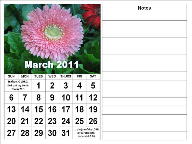 calendar march 2011 images. Christian March 2011 Calendar