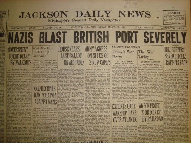 19 March 1941 worldwartwo.filminspector.com Jackson Daily News