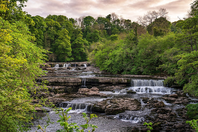 Aysgarth Falls walk waterfall Yorkshire Dales West Burton