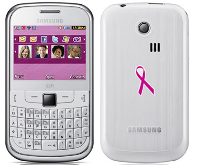 Samsung Galaxy S Plus And Chat 335 Pink Ribbon