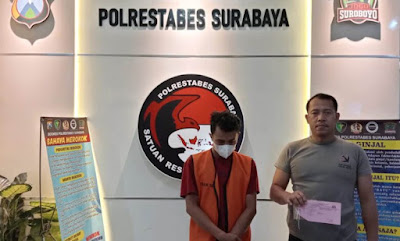 Pedagang Buah Diamankan Sat Resnarkoba Polrestabes Surabaya
