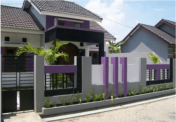 Desain Pagar Rumah Minimalis  Modern