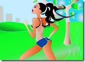 woman running