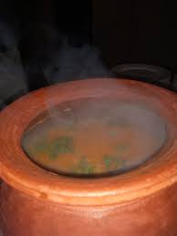 Rasam in clay pot, rasam, how to make rasam