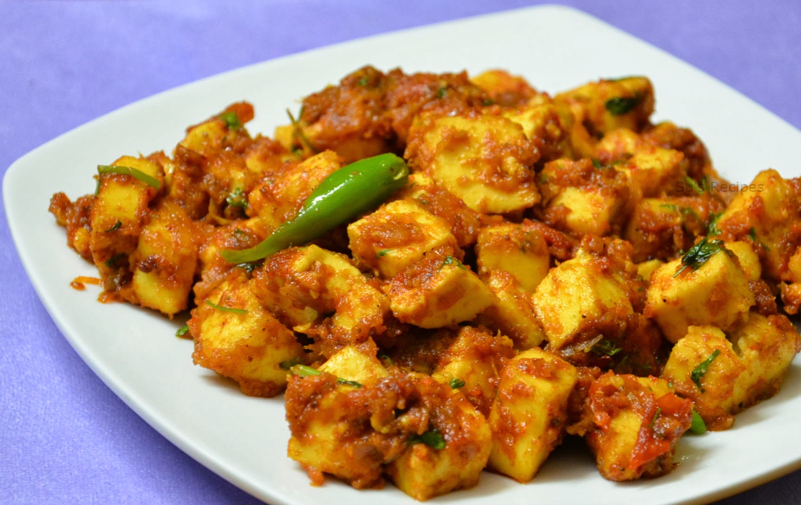 Kadai Paneer, Paneer Fry, Paneer or Egg masala