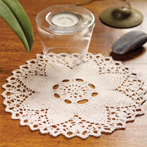 Knit Flower Doily - Free Pattern 