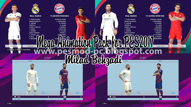 PES 2017 New Mega Animation Pack by milad behzadi 