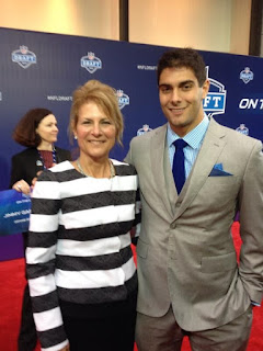 Jimmy Garoppolo With His Mother 