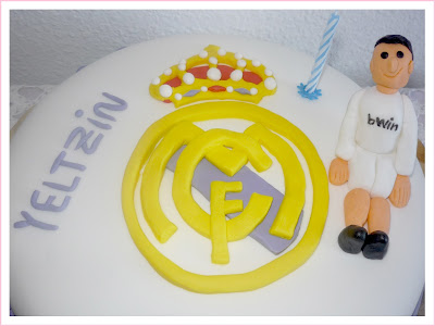 Tarta fondant Real Madrid