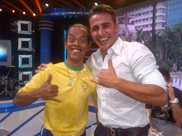 Foto Ronaldikin dan Fabio Cannavaro