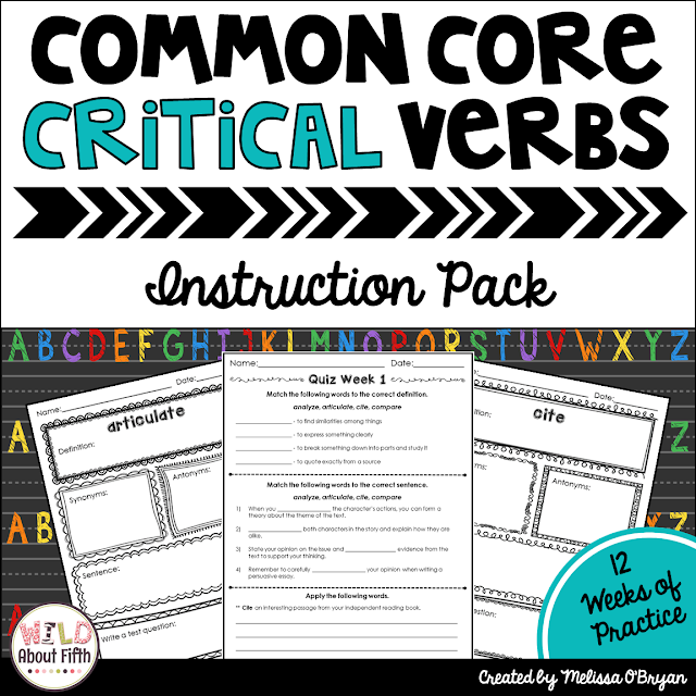 Teach your students the critical verbs of the common core