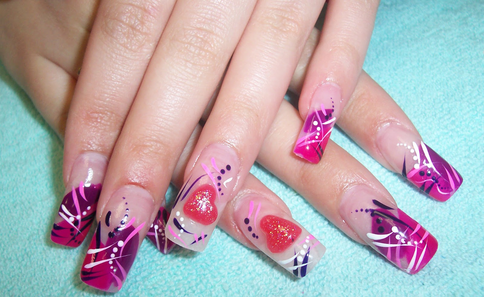 12. Valentine's Day Nail Designs Ideas -how To Decorate Nails