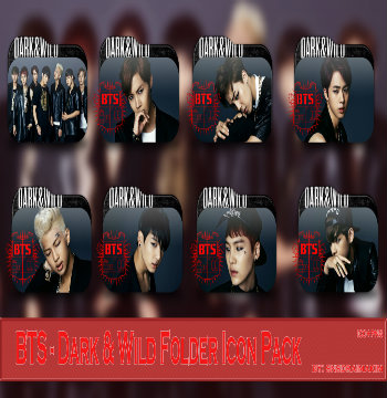 bts_dark_and_wild_folder_icon_pack_by_snsdraimakim-d7wbll5