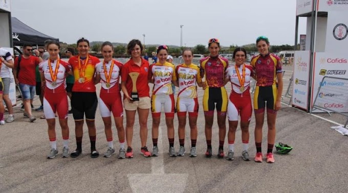 El Club Ciclista Meruelo consiguió cuatro medallas y un título nacional en el Campeonato de España cadete