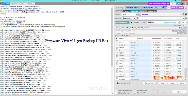 FirMware Vivo V11 Pro 180 Full Backup UFI BOX