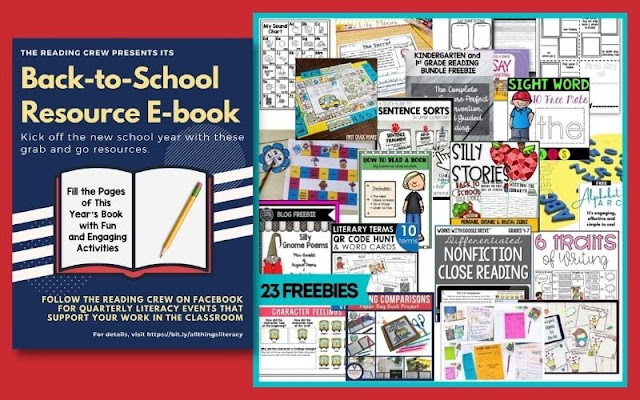 Lots of amazing Literacy Freebies in this amazing E-book!