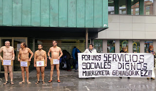 marcha desnudos contra los recortes