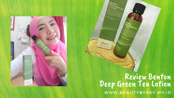 review Benton Deep Green Tea Lotion