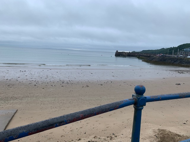 Saundersfoot beach from the car park