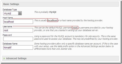 Database Configuration