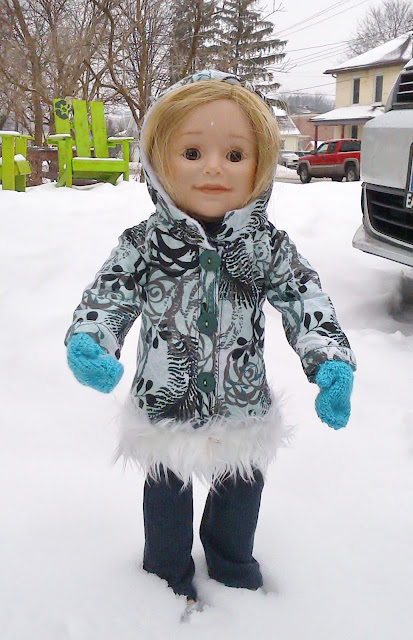 Winter Coat 18 inch doll pattern