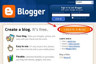 Homepage Blogger.com