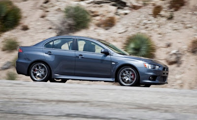 2010 Mitsubishi Lancer Evolution MR Touring Side View