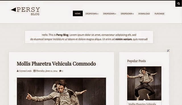 Persy Minimalist Blogger Template