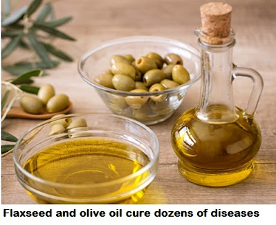 Flaxseed and olive oil cure dozens of diseases