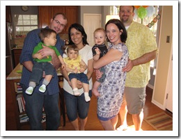 Reid's friends Jacob & Sophia (and parents Nate & Vicky) 