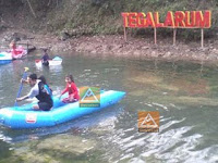 Perahu Aluminium di arena Wisata Tegal Arum Gunung Kidul 