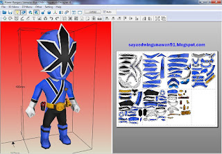 Power Rangers Samurai Blue Chibi