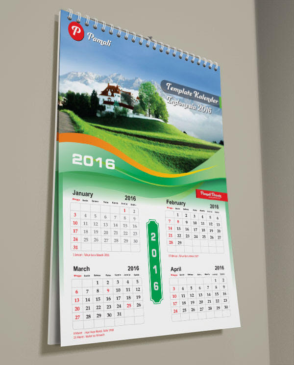 53 Desain  Kalender  Di  Coreldraw 