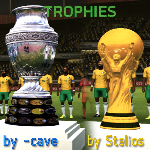 Troféus Reais para Copa America e Copa do Mundo - PES 2012