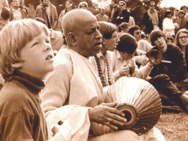 Srila Prabhupada Leads Devotees and Hippies in Kirtan San Francisco, Golden Gate Park 1967