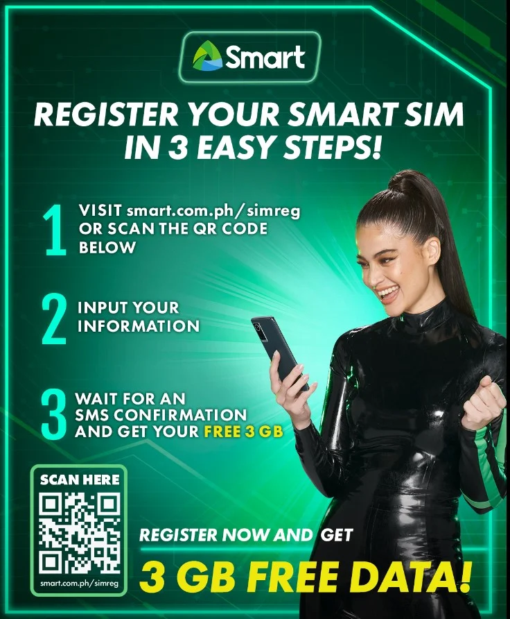 free 3GB data from Smart