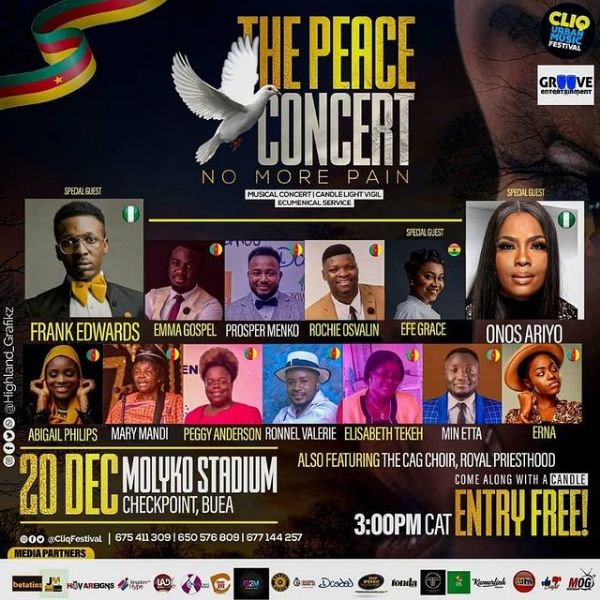 Onos, Frank Edwards, Others To Minister At The Peace Concert