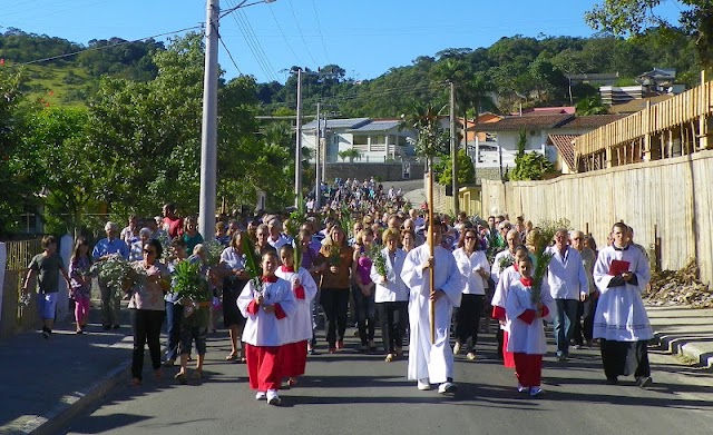 Missa de Ramos em Siderópolis