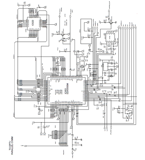 Sơ đồ nguyên lý khối điều khiển máy SAMSUNG - IC vi xử lý SDA55xx thường được sử dụng trên các máy Tivi LCD - SAMSUNG và LG