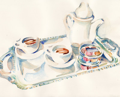 #139 Doll tea set with Pierre Herme macaron box