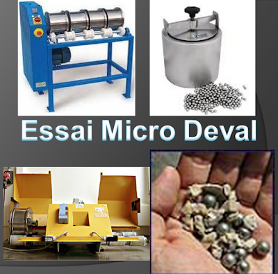 ESSAIS MATÉRIAUX GRANULAIRES -  Essai Micro Deval