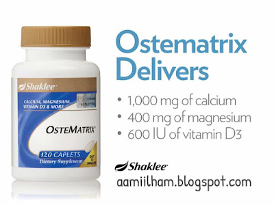 ostematrix shaklee, ostematrix bukan sekadar kalsium, pil kalsium, kalsium dalam bentuk pil, kebaikan ostematrix